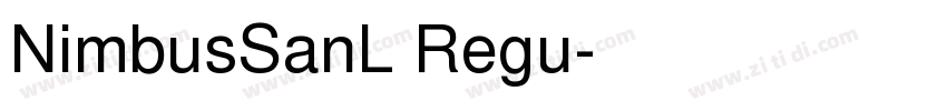 NimbusSanL Regu字体转换